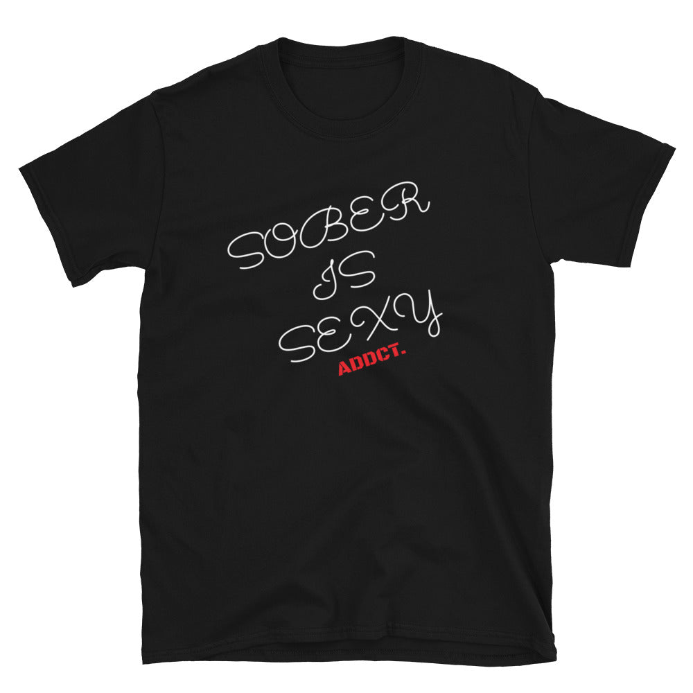 sober is sexy clothing Sober Is Sexy Black T-shirt